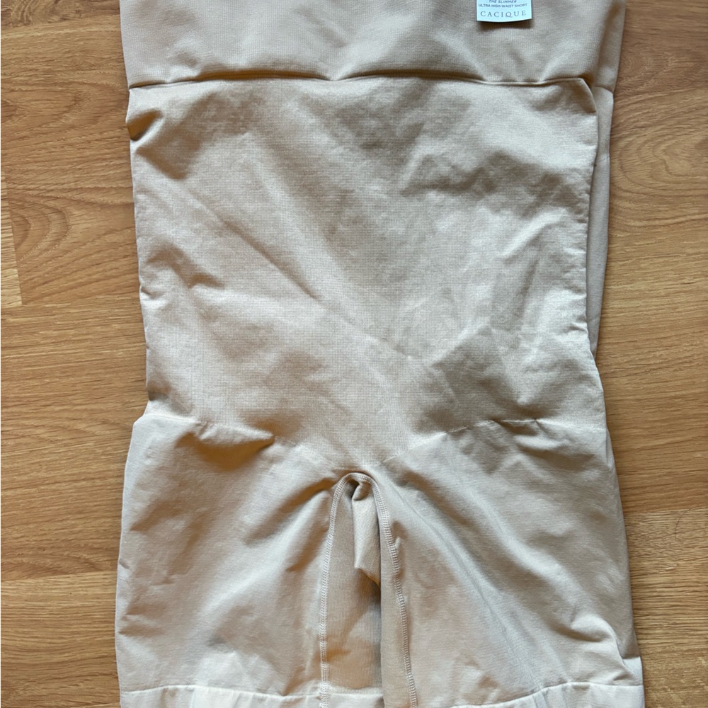 Cacique Tan Slimmer Ultra High-Waist Shorts